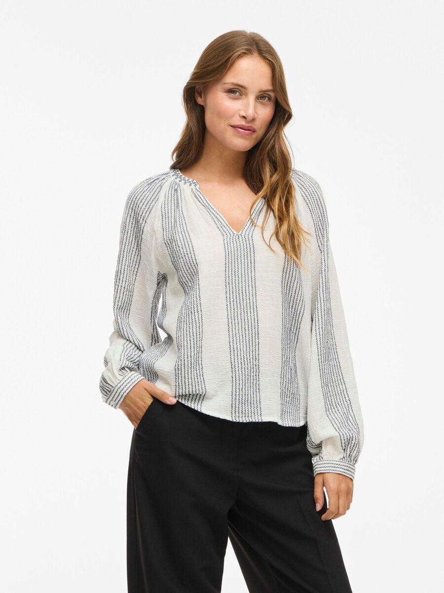 blusa algodón manga larga mujer Vila Vizoffe