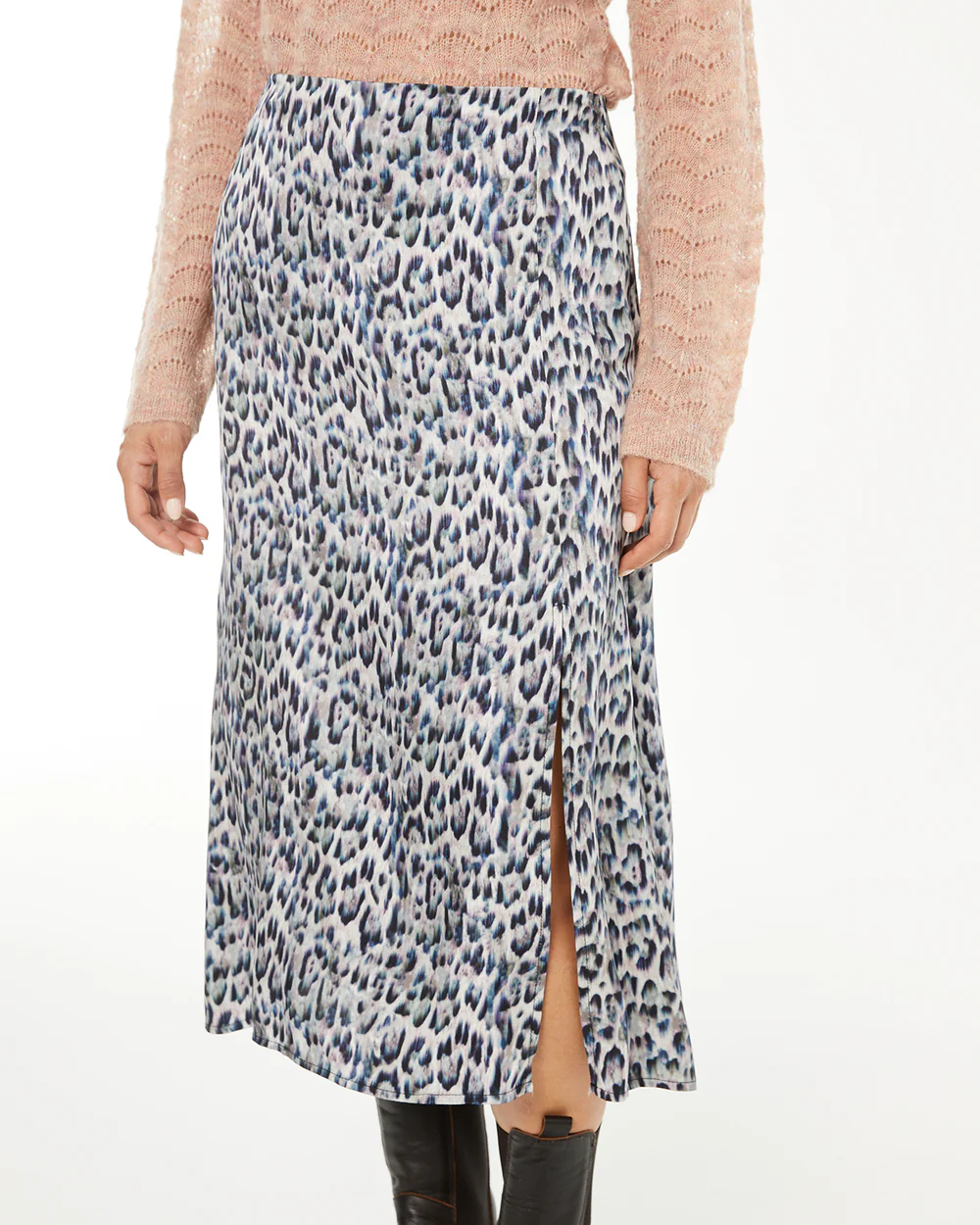 falda estampada animal print mujer