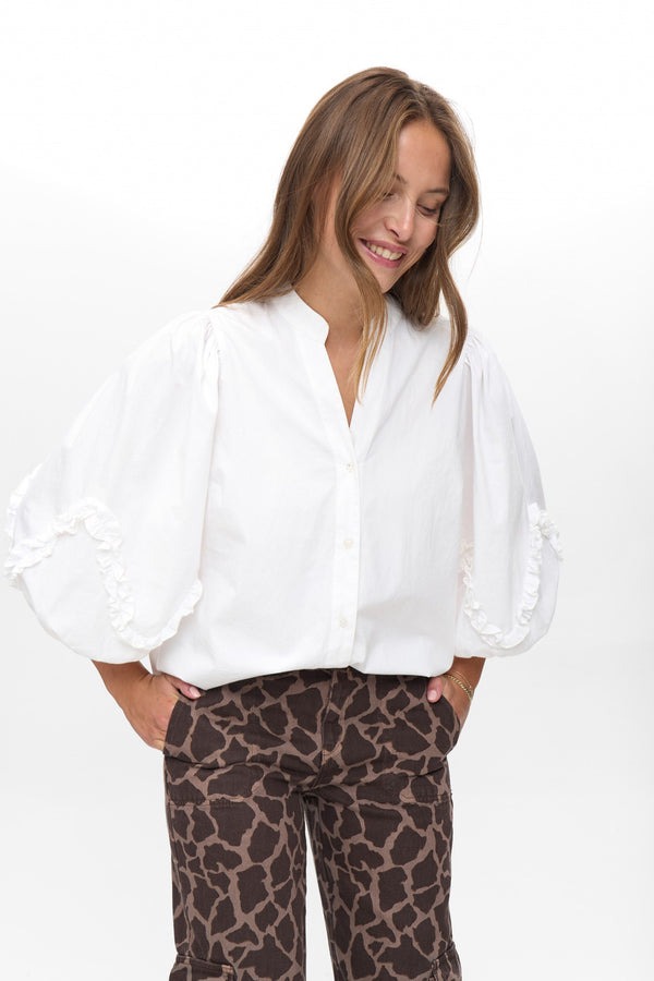 blusa de mujer con mangas xl nuaiko numph