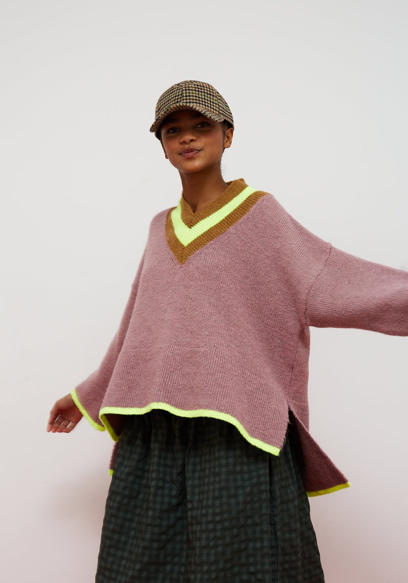 jersey de mujer amplio de pico en color rosa dr bloom hug