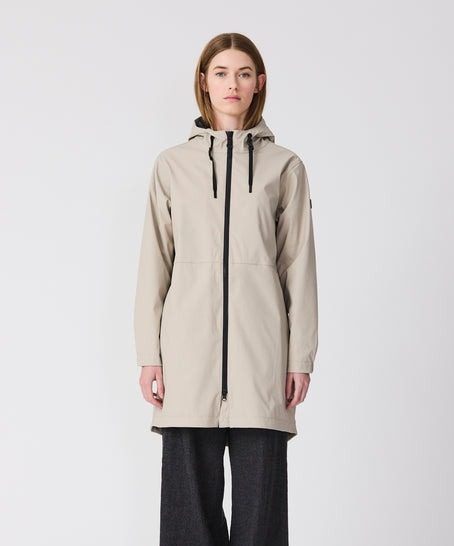 Impermeable de mujer Vand color Stone Grey de Tanta Rainwear