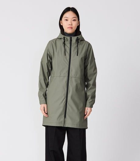 impermeable de mujer verde tanta rainwear