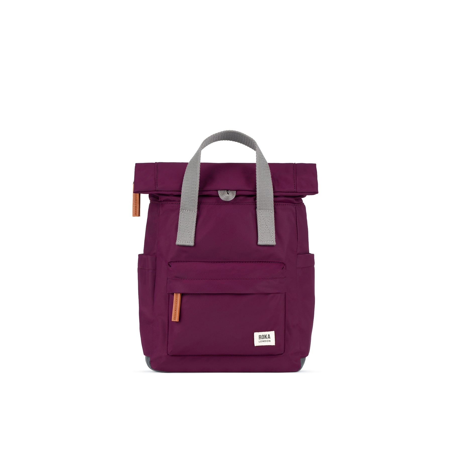 mochila canfield small nylon royal burgundy roka london