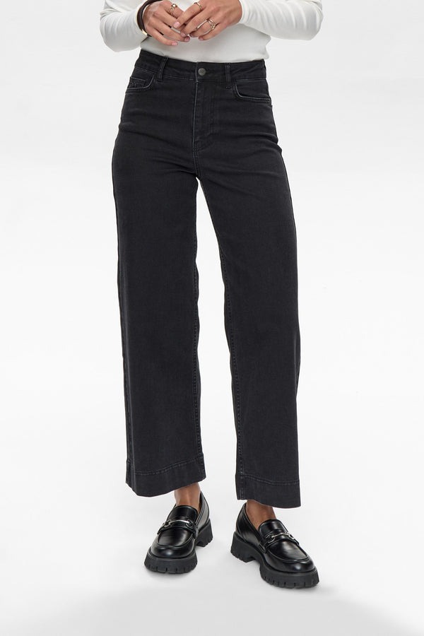 pantalón vaquero negro de mujer nuparis numph