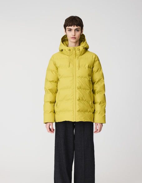 plumas de mujer acolchado impermeable tanta rainwear nieve cress green