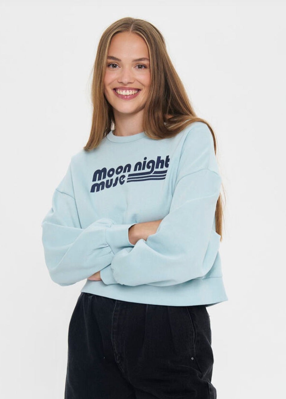 sudadera de mujer azul nevanna