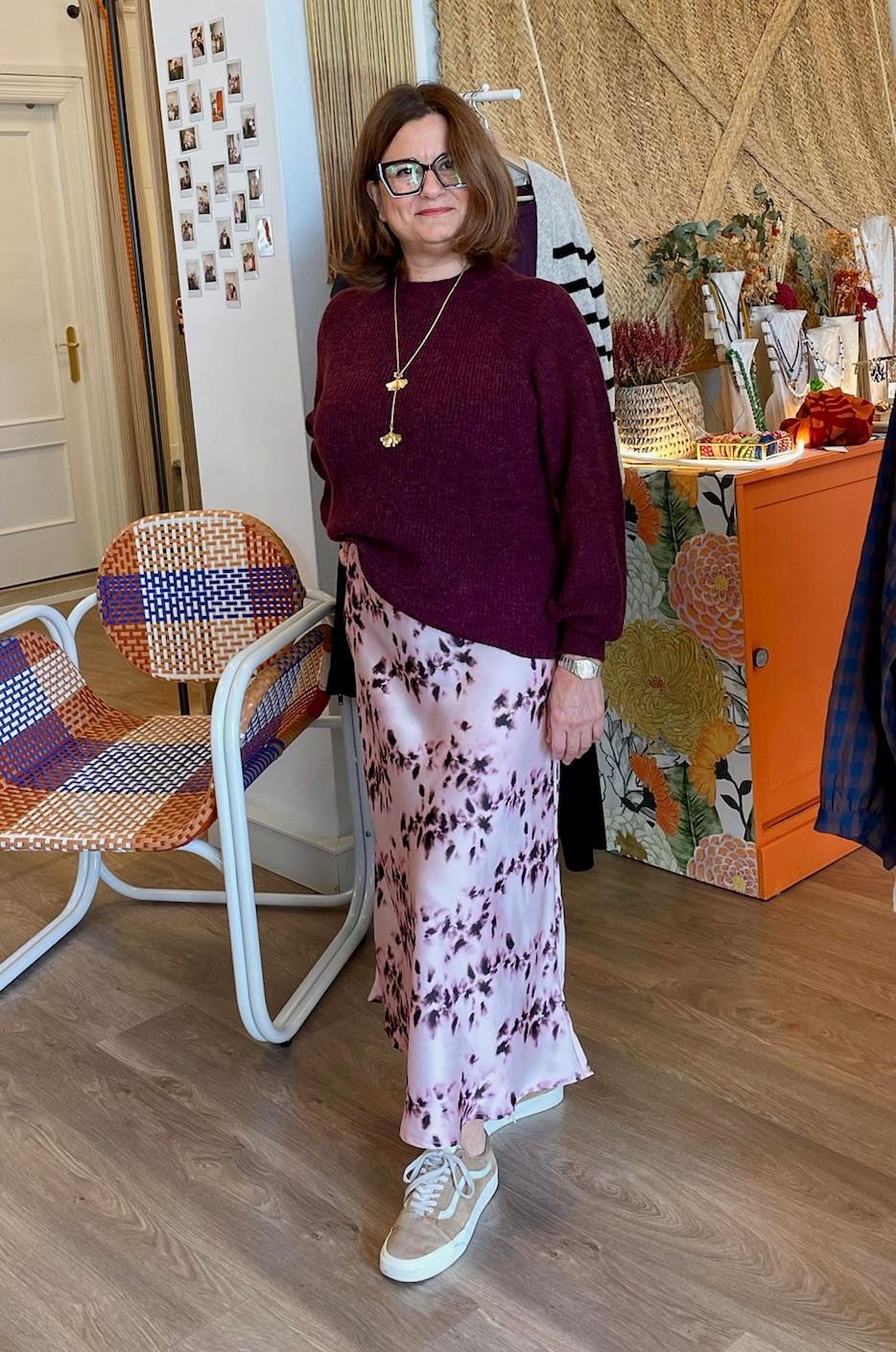 falda mujer satinada rosa nella saint tropez y jersey mujer granate tuesday soaked