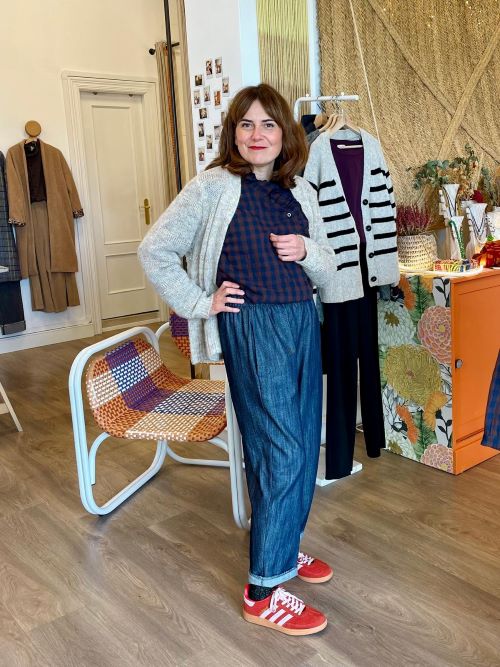 pantalón vaquero de mujer con elástico