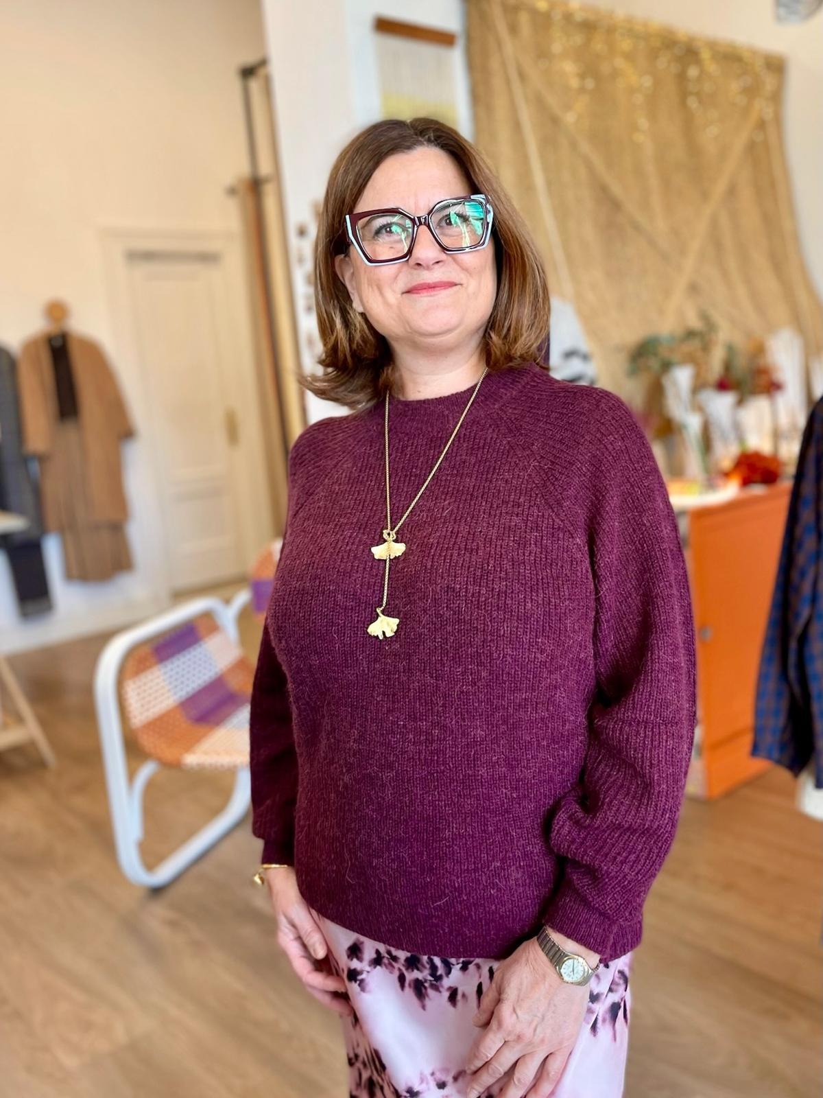 jesey de mujer lana granate tuesday soaked